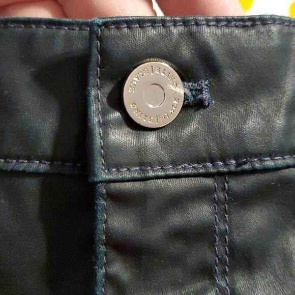 WHBM COATED SKIMMER Mid Rise Ankle Stretch JEANS Teal Green SIZE 4‎ - Picture 7 of 7